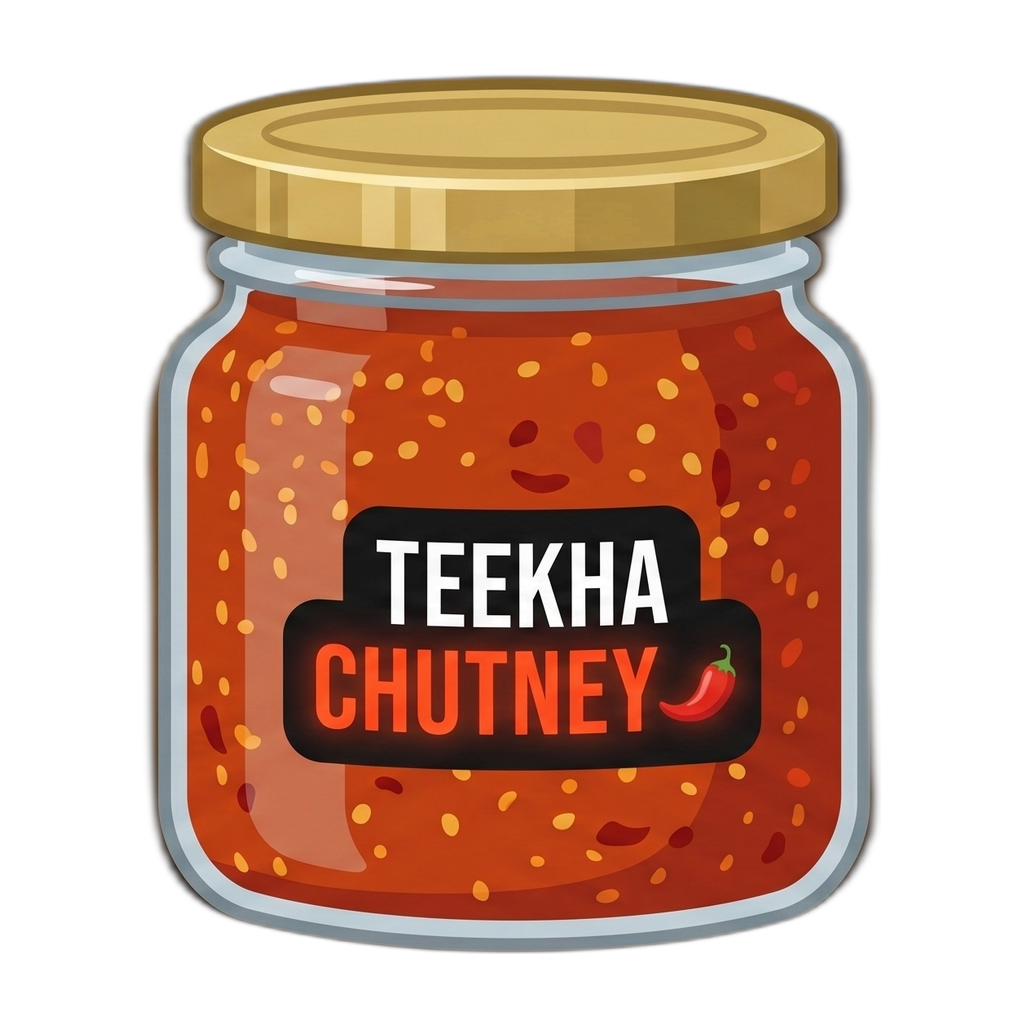 Teekha Chutney Official Jar